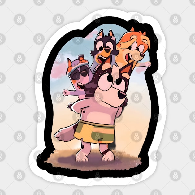 Dog family Sticker by VILLAPODCAST